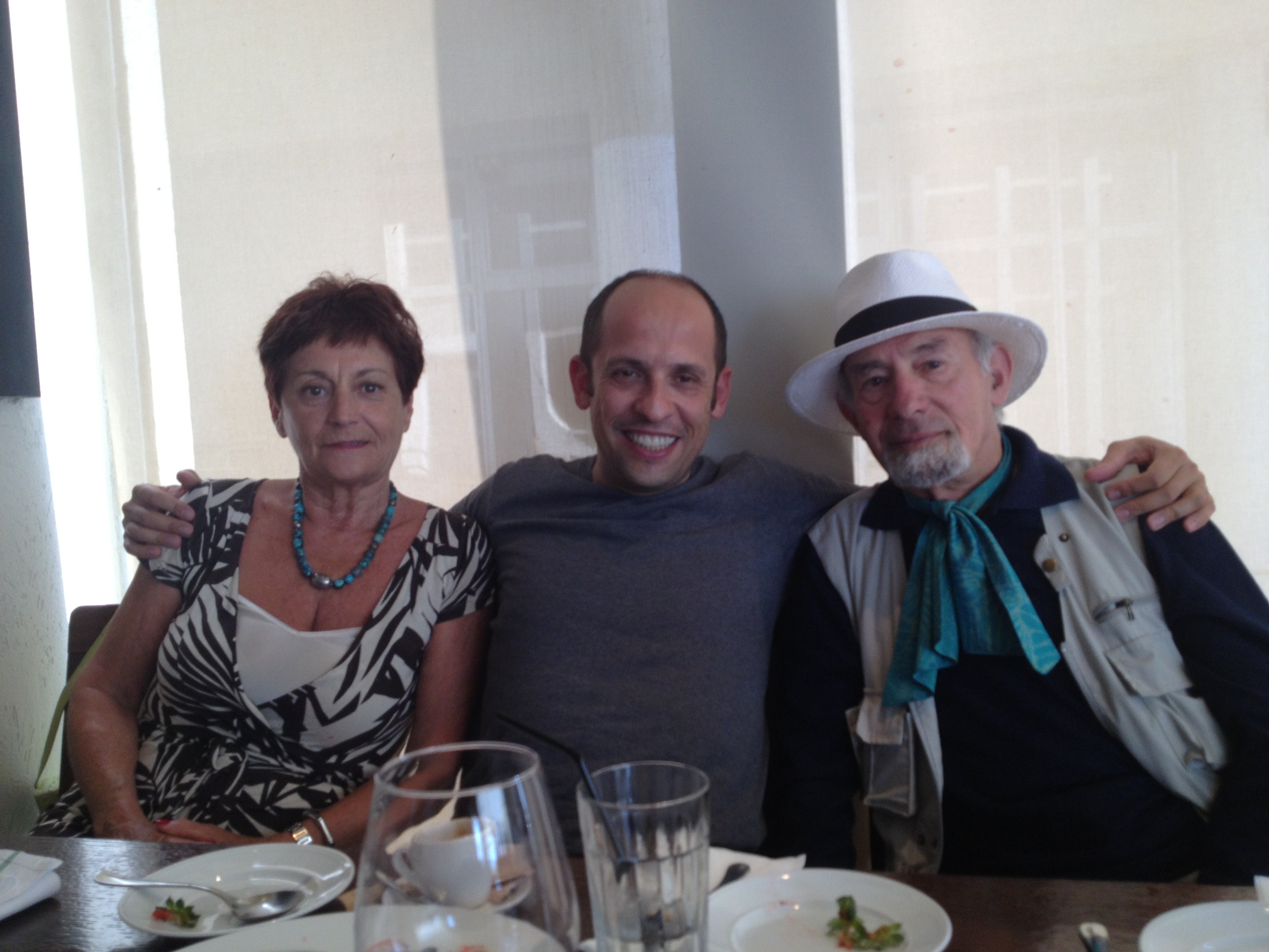 Daniel and Manuela with Chef Fabrizio Guetta