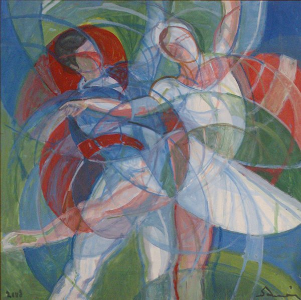 "Balletto dell' Opera Nizza" (Dancers of Nice's Opera) 2008 - cm 80x80