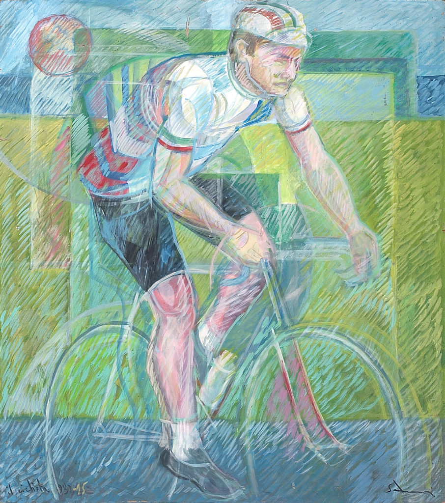 "Il ciclista" 1983/95 - cm 90x80