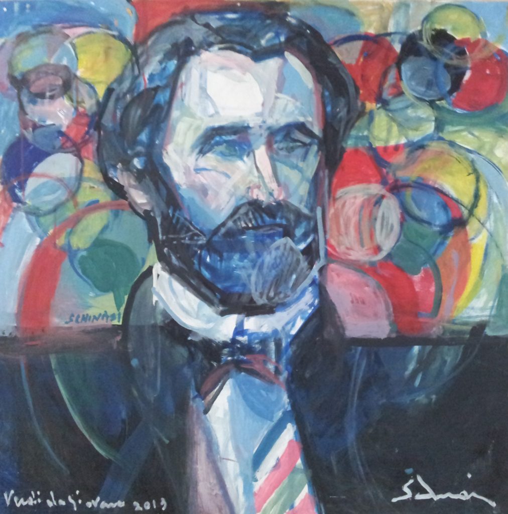 "The Young Giuseppe Verdi" 2013 cm 80 x 80 Price: $ 25,000.00