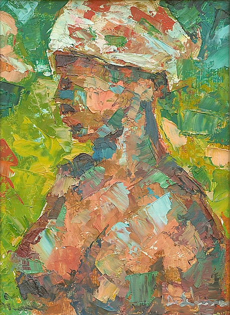 "African Woman" 1959 (Oil's Spatula) cm 24,5 x 29,5 - (Private Collection) - Price: $1,250,000.00