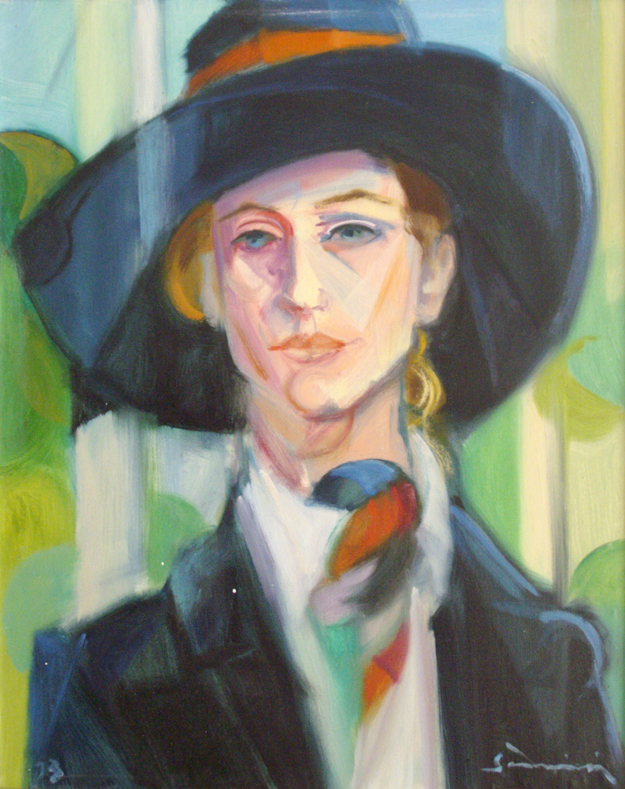 "Woman with hat" 1973 - (Private Collection)