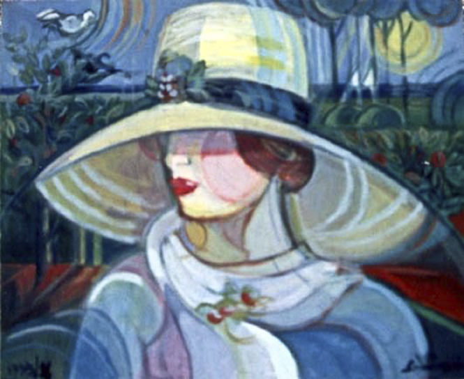 "Woman with hat" 1996