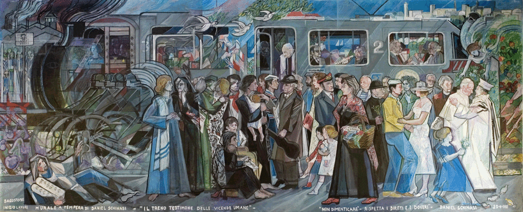 "Il Treno Testimone delle vicende umane" Cecina Train Station 1987