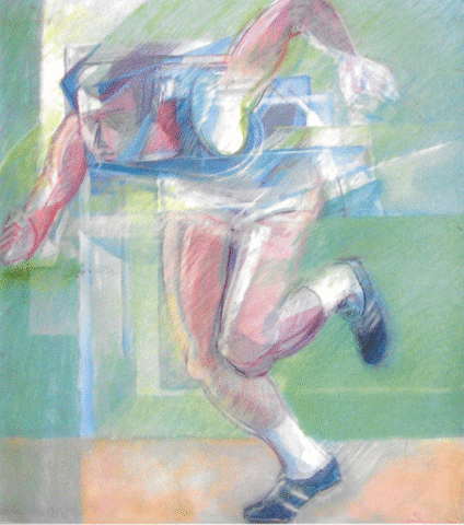 "Omaggio a Mennea" 1977 cm90x80