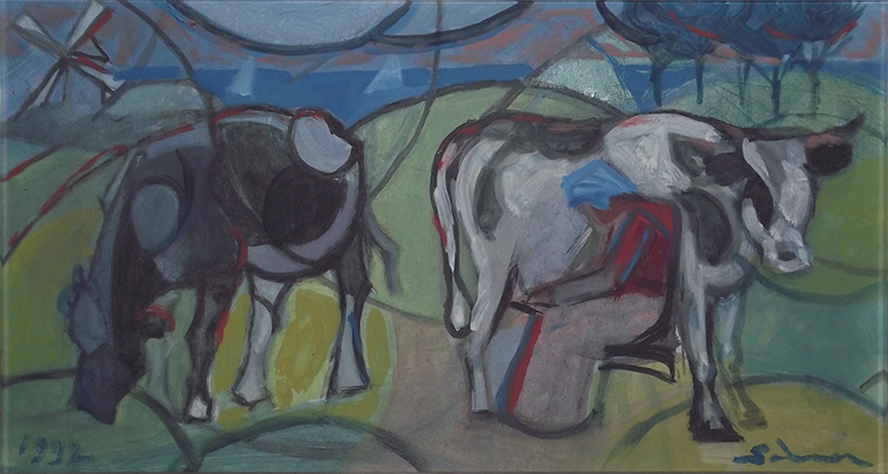 "Landscape Cow" 1992  (Private Collection)
