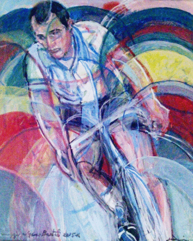 "Omaggio a Gino Bartali" cm. 90 x 70 -2017