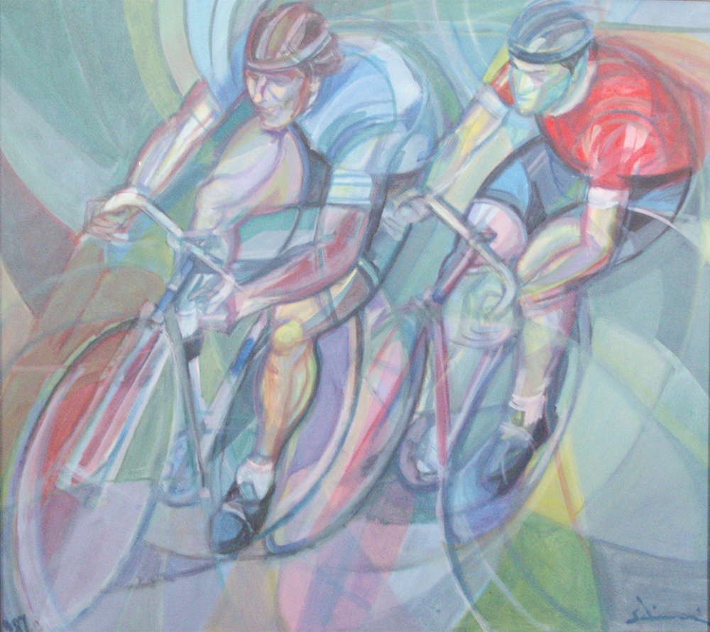 "Bikers"  1987/88 - 70 x 78 cm